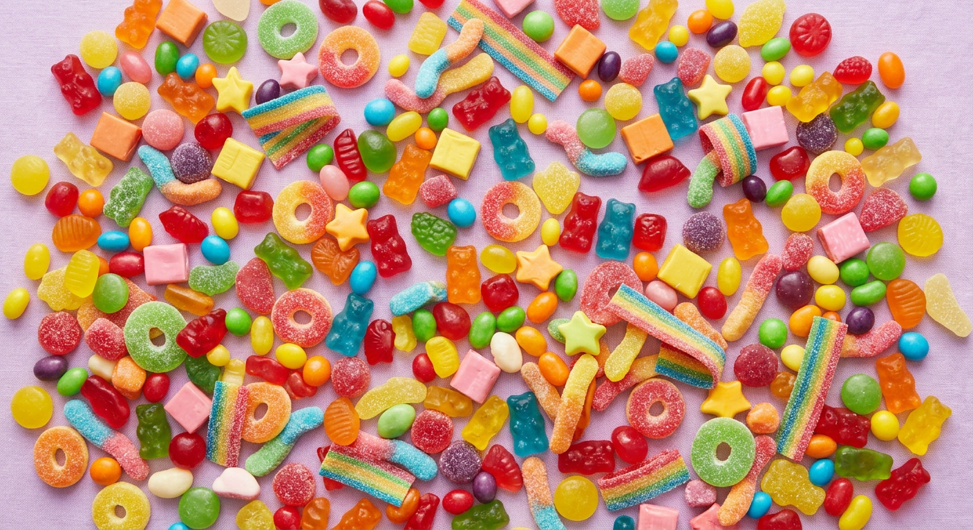 Vegetarisch snoep zonder dierlijke gelatine