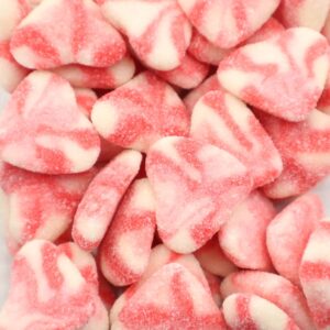 Sugared Strawberry Twist Hearts