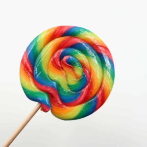 Rainbow Spiral Lolly